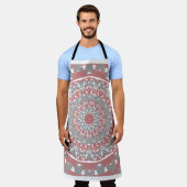 Boho-Mandala-Schürze – Elegante Küche & Kunsthandw Schürze (Getragen)