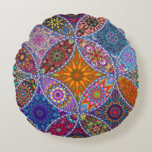 Boho Mandala-Steppdecken-Musterbunte Hippie-Art