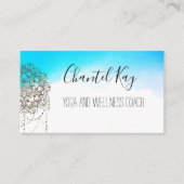 Boho Mandala Watercolor Business Card Terminkarte (Vorderseite)