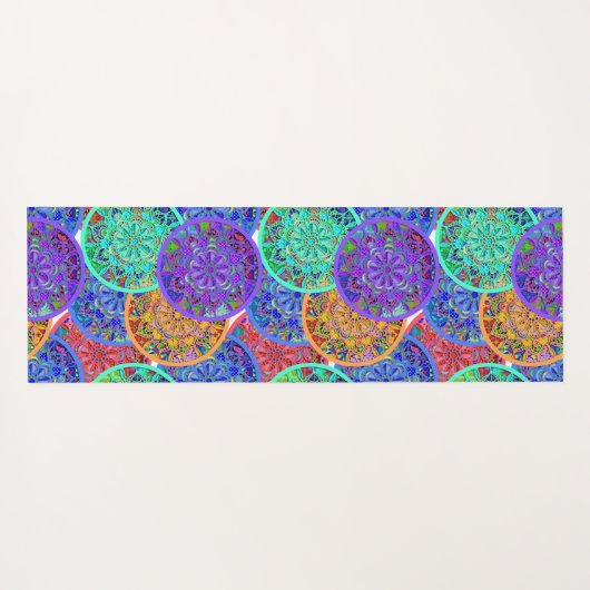 Boho Mandalases | Beautiful Yogamatte (Rückseite (Horizontal))