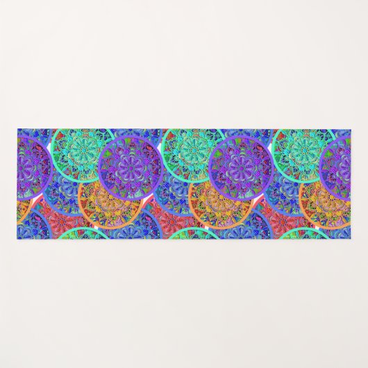 Boho Mandalases | Beautiful Yogamatte (Vorderseite (Horizontal))