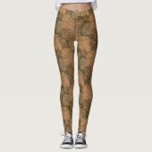 Boho Mandalases Earth Tones Leggings (Vorderseite)