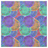 Boho Mandalases | Farbenfrohe Zirkelmuster Stoff (Muster)