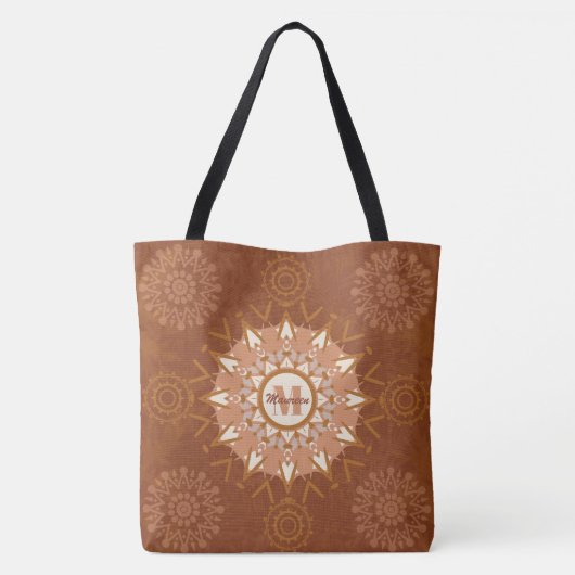 Boho Mandalases - Tote Tasche (Rückseite)