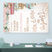 Boho Map Reisen Frau Brautparty Banner (Messe)
