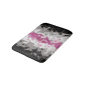 Boho Marble Abstrakte Librafeminine Pride Flag Badematte (Schrägansicht)