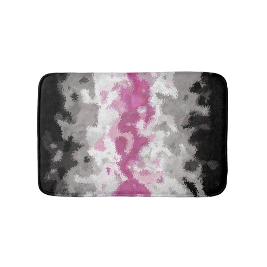 Boho Marble Abstrakte Librafeminine Pride Flag Badematte (Vorderseite)