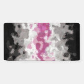 Boho Marble Abstrakte Librafeminine Pride Flag Banner (Horizontal)
