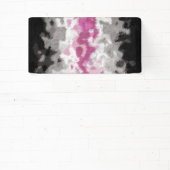 Boho Marble Abstrakte Librafeminine Pride Flag Banner (InSitu)