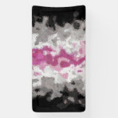 Boho Marble Abstrakte Librafeminine Pride Flag Banner (Vertikal)