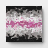 Boho Marble Abstrakte Librafeminine Pride Flag Fotoplatte (Vorderseite)