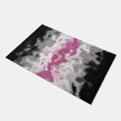 Boho Marble Abstrakte Librafeminine Pride Flag Fußmatte (Schrägansicht)