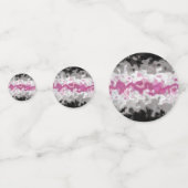 Boho Marble Abstrakte Librafeminine Pride Flag Konfetti (Rückseiten)