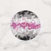 Boho Marble Abstrakte Librafeminine Pride Flag Konfetti (Klein Vorderseite)