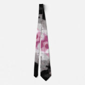 Boho Marble Abstrakte Librafeminine Pride Flag Krawatte (Rückseite)