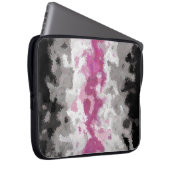 Boho Marble Abstrakte Librafeminine Pride Flag Laptopschutzhülle (Vorne Rechts)