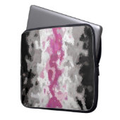 Boho Marble Abstrakte Librafeminine Pride Flag Laptopschutzhülle (Vorderseite Links)