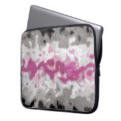 Boho Marble Abstrakte Librafeminine Pride Flag Laptopschutzhülle (Vorderseite Links)