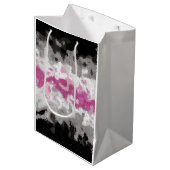Boho Marble Abstrakte Librafeminine Pride Flag Mittlere Geschenktüte (Vorderseite Schrägansicht)