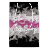 Boho Marble Abstrakte Librafeminine Pride Flag Mittlere Geschenktüte (Vorderseite)