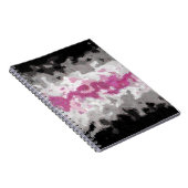 Boho Marble Abstrakte Librafeminine Pride Flag Notizblock (Rechte Seite)