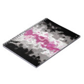 Boho Marble Abstrakte Librafeminine Pride Flag Notizblock (Linke Seite)