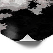 Boho Marble Abstrakte Librafeminine Pride Flag Poster (Ecke)
