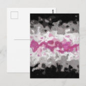 Boho Marble Abstrakte Librafeminine Pride Flag Postkarte (Vorne/Hinten)