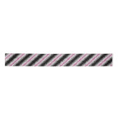 Boho Marble Abstrakte Librafeminine Pride Flag Satinband (Vorderseite)