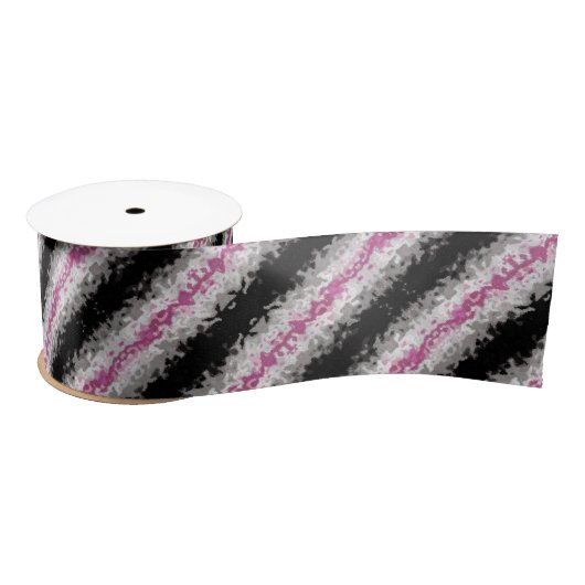 Boho Marble Abstrakte Librafeminine Pride Flag Satinband (Spule)
