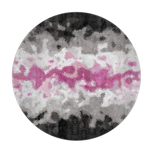 Boho Marble Abstrakte Librafeminine Pride Flag Schneidebrett (Vorderseite)