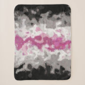 Boho Marble Abstrakte Librafeminine Pride Flag Sherpadecke (Vorderseite)