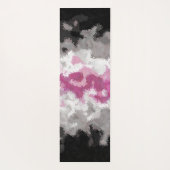 Boho Marble Abstrakte Librafeminine Pride Flag Yogamatte (Rückseite)
