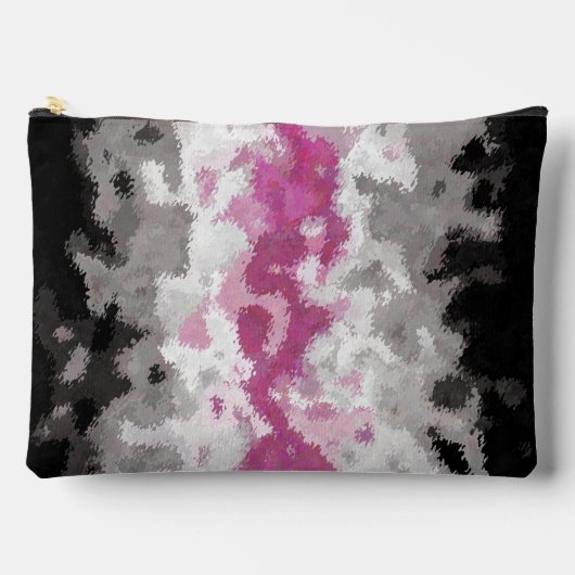 Boho Marble Abstrakte Librafeminine Pride Flag Zubehörtasche (Vorderseite)