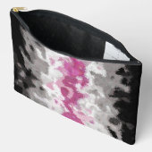 Boho Marble Abstrakte Librafeminine Pride Flag Zubehörtasche (Offen)