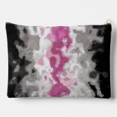 Boho Marble Abstrakte Librafeminine Pride Flag Zubehörtasche (Rückseite)