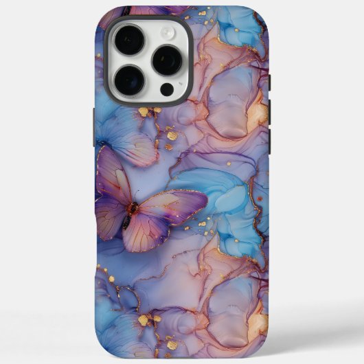 Boho Marble Butterfly iPhone Case-Mate iPhone Hülle (Rückseite)