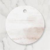 Boho Marble Script Vielen Dank Geschenkanhänger (Rückseite)