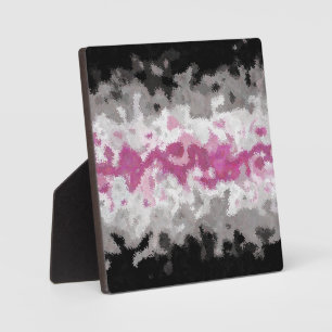 Boho-Marmoriertes abstraktes Librafeminine-Stolzfl Fotoplatte