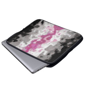 Boho-Marmoriertes abstraktes Librafeminine-Stolzfl Laptopschutzhülle