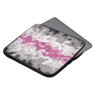 Boho-Marmoriertes abstraktes Librafeminine-Stolzfl Laptopschutzhülle
