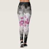 Boho-Marmoriertes abstraktes Librafeminine-Stolzfl Leggings (Rückseite)