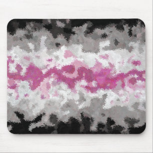 Boho-Marmoriertes abstraktes Librafeminine-Stolzfl Mousepad
