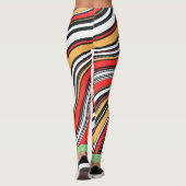 Boho-Marmormuster l Farbenrotes Gelb Leggings (Rückseite)