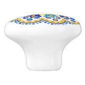 Boho marokkanisches Design Keramikknauf (Seitenansicht)