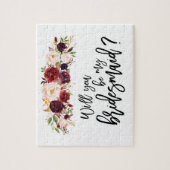 Boho Marsala Floral | Vorschlag von Bridesmaid Puz Puzzle (Vertikal)