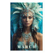 *~* Boho MÄRZ AP53 AQUAMARINE-Adresse Fotodruck (Vorne)