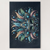 Boho-Masquerade-Feder-Juwelen-Maske Puzzle (Vertikal)