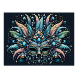 Boho-Masquerade-Federschmuckmaske Poster
