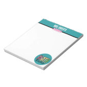 BOHO MATH Lehrer Wertschätzung Personalisiert Notizblock (Rotiert)